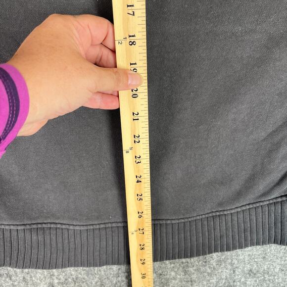 Aerie Sweater Womens XS Gray Down-To-Earth Crew Sweatshirt Oversized Ribbed - Picture 4 of 7